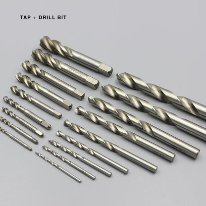 M3 M4 M5 M6 M8 M10 M12 M14 M16 | Machine Spiral Tap & Drill Bit Set | HSS HSSCO