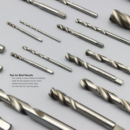 M3 M4 M5 M6 M8 M10 M12 M14 M16 | Machine Spiral Tap & Drill Bit Set | HSS HSSCO
