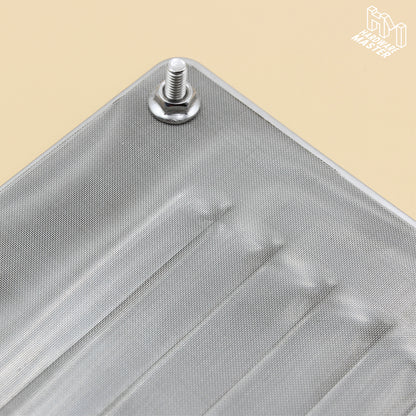 127 × 115 mm Stainless Steel Rectangle Vent – Marine Grade S316 | Ute, Caravan, Boat