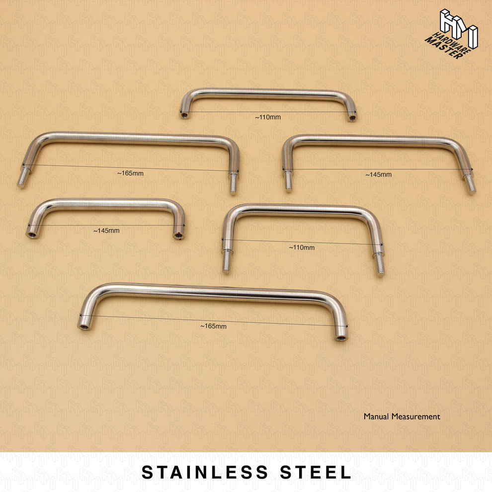 100mm 135mm 155mm | D-Pull Handle | Stainless Steel | Cabinet & Door G ...