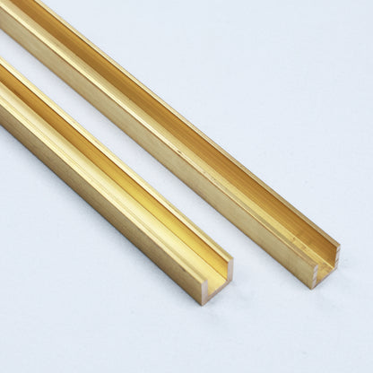 Brass U Channel | 12.7x12.7x2.34mm | C380 | Custom Length