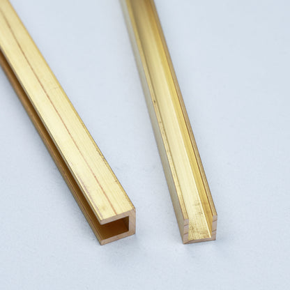 Brass U Channel | 12.7x12.7x2.34mm | C380 | Custom Length