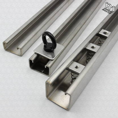 Unistrut Track Slotted Or Plain | S304 Stainless Steel | Heavy Duty Channel