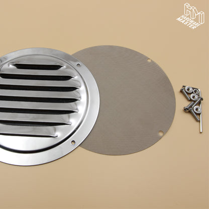 125mm Stainless Steel Round Vent – Marine Grade S316 | Boat, Caravan, 4x4, Ute