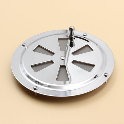 125mm Stainless Steel Closable Round Vent – Marine Grade S316 | Boat, RV, Caravan, 4x4