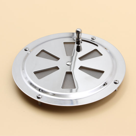 125mm Stainless Steel Closable Round Vent – Marine Grade S316 | Boat, RV, Caravan, 4x4