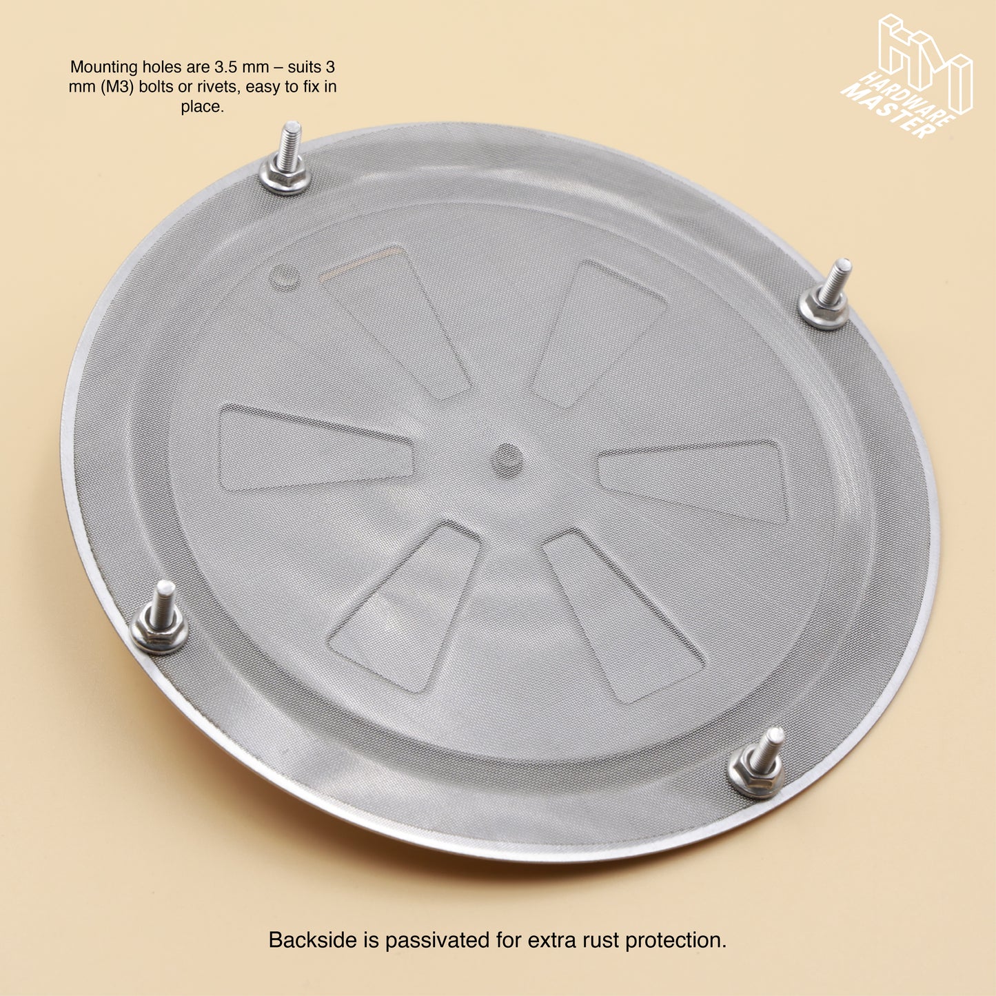 125mm Stainless Steel Closable Round Vent – Marine Grade S316 | Boat, RV, Caravan, 4x4