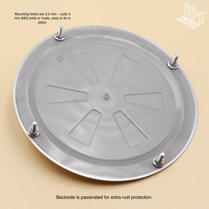 125mm Stainless Steel Closable Round Vent – Marine Grade S316 | Boat, RV, Caravan, 4x4