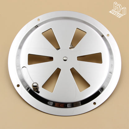 150mm Stainless Steel Closable Round Vent – Marine Grade S316 | Boat, RV, Caravan, 4x4