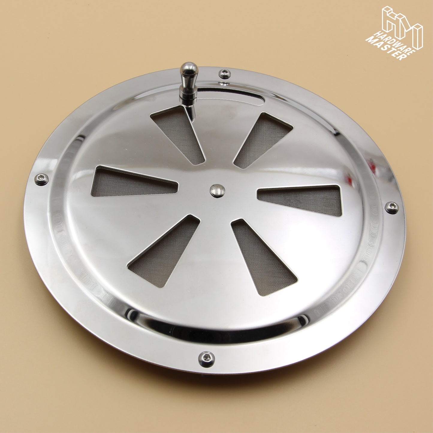 150mm Stainless Steel Closable Round Vent – Marine Grade S316 | Boat, RV, Caravan, 4x4