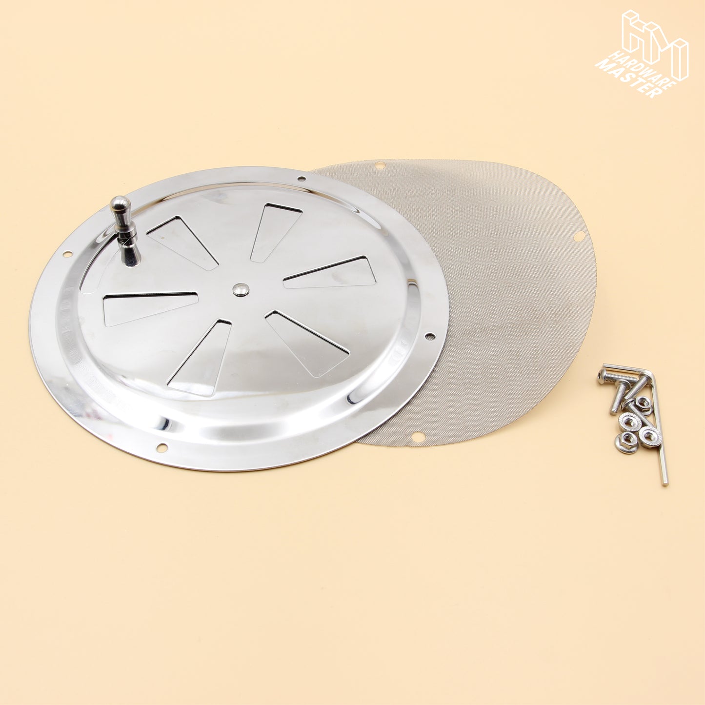 150mm Stainless Steel Closable Round Vent – Marine Grade S316 | Boat, RV, Caravan, 4x4