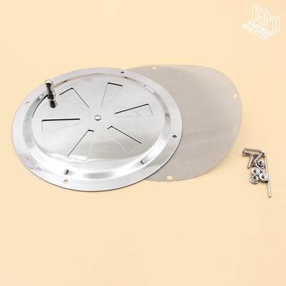 150mm Stainless Steel Closable Round Vent – Marine Grade S316 | Boat, RV, Caravan, 4x4
