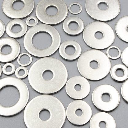 304 Stainless Steel Large Flat Washers Wide OD Fender Washer Heavy Duty M6 - M20