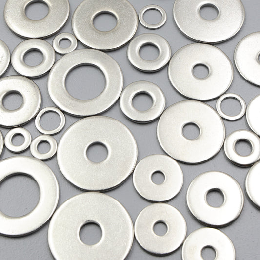 304 Stainless Steel Large Flat Washers Wide OD Fender Washer Heavy Duty M6 - M20