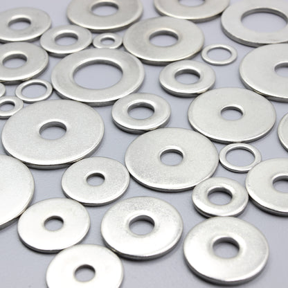 304 Stainless Steel Large Flat Washers Wide OD Fender Washer Heavy Duty M6 - M20