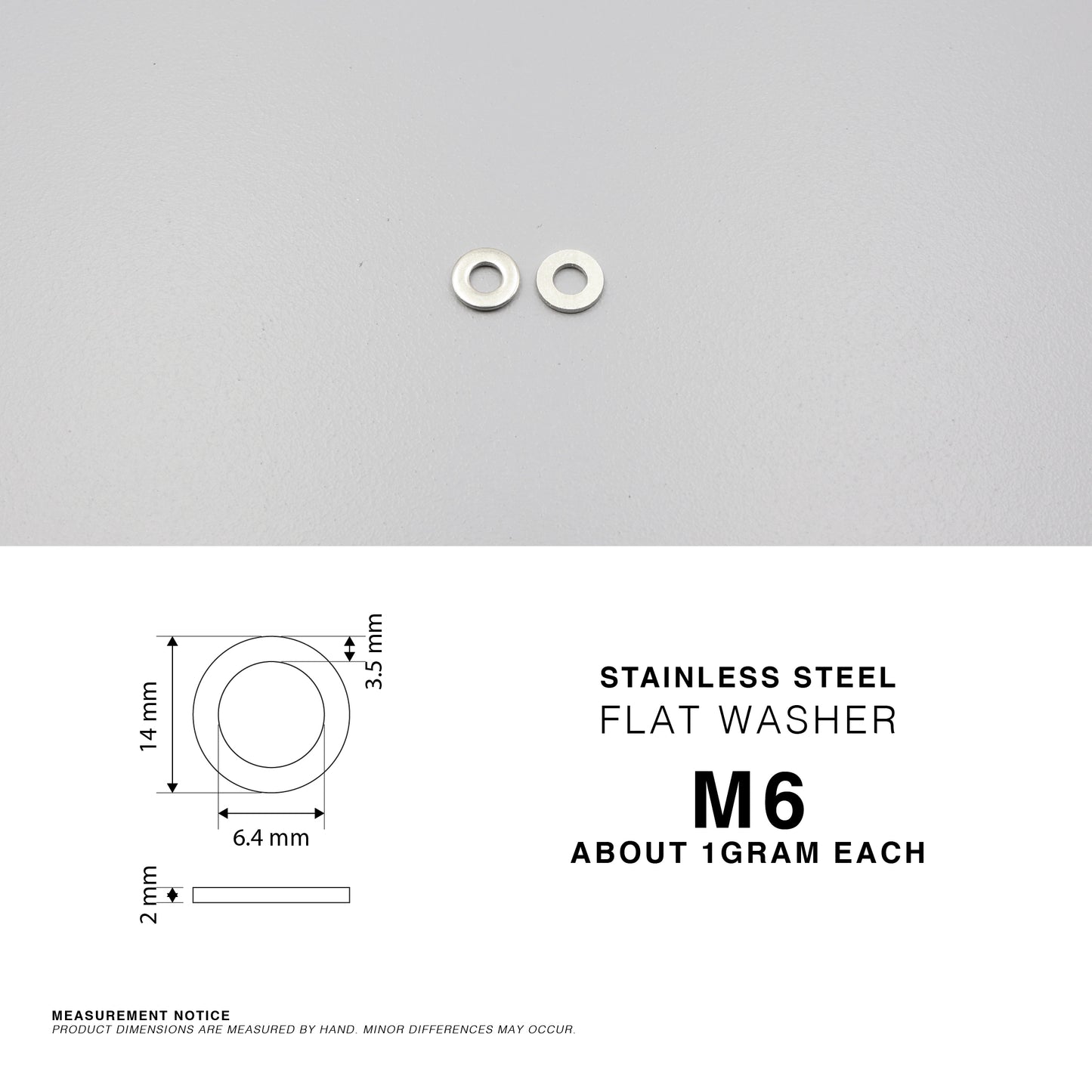 304 Stainless Steel Large Flat Washers Wide OD Fender Washer Heavy Duty M6 - M20