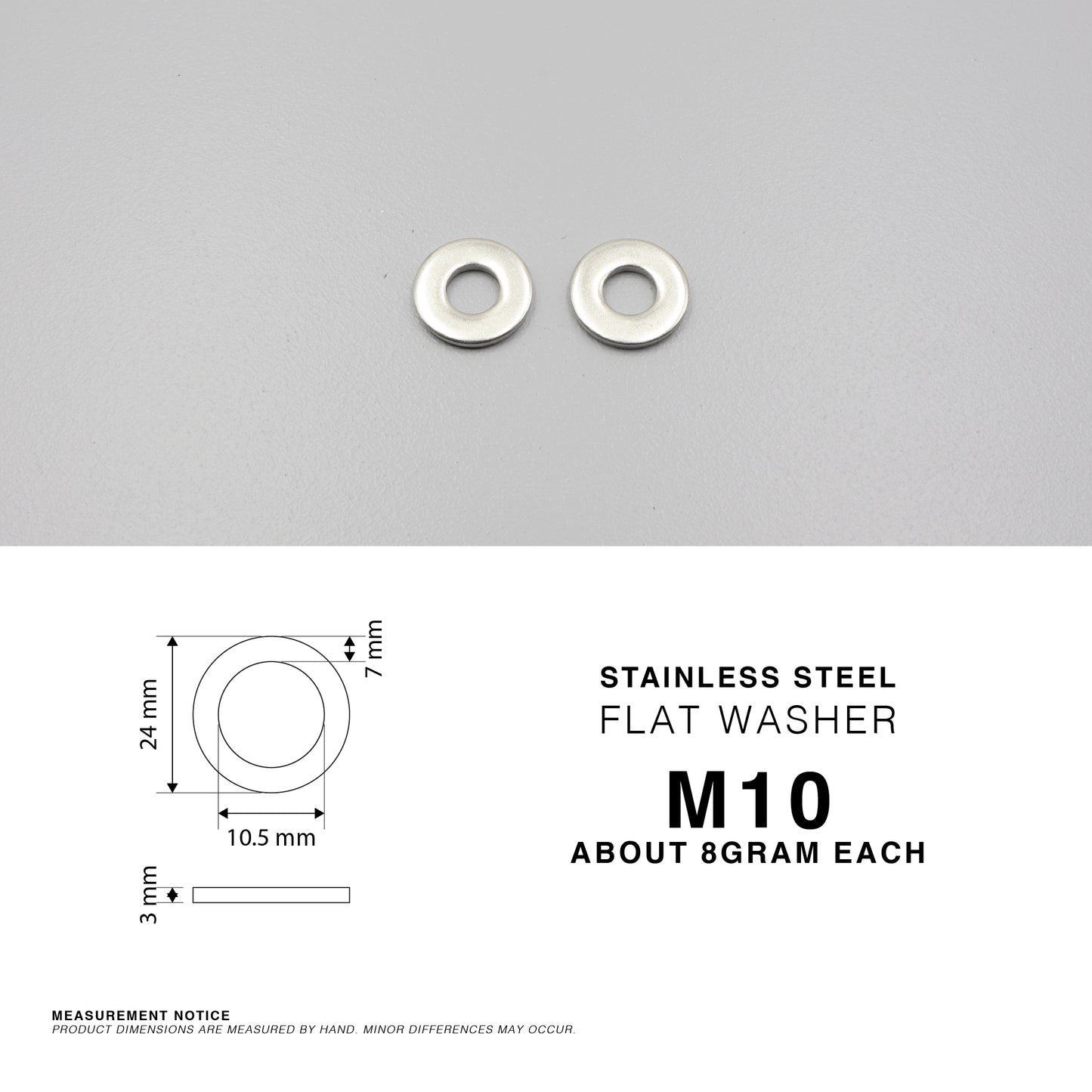 304 Stainless Steel Large Flat Washers Wide OD Fender Washer Heavy Duty M6 - M20