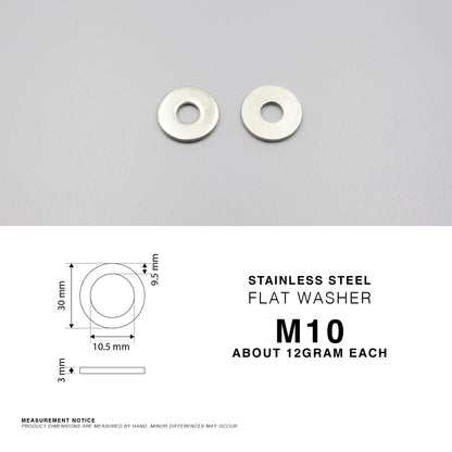 304 Stainless Steel Large Flat Washers Wide OD Fender Washer Heavy Duty M6 - M20