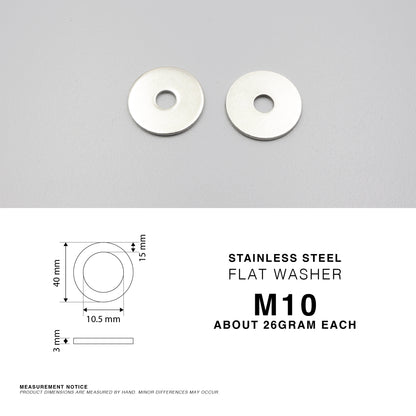 304 Stainless Steel Large Flat Washers Wide OD Fender Washer Heavy Duty M6 - M20